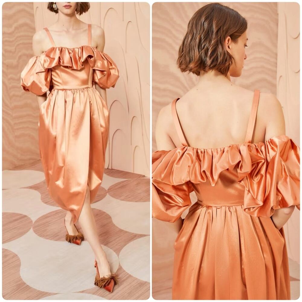Ulla Johnson Lelita Dress in Copper - Picture 1 of 16